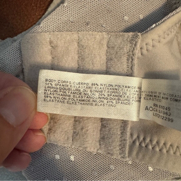 Wacoal 855303 Back Appeal Smoothing Underwire Bra Silver Sconce Size 34DDD - Picture 7 of 9